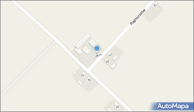 Rajmundów, Rajmundów, 46, mapa Rajmundów