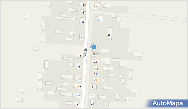 Rajsk, Rajsk, 26, mapa Rajsk