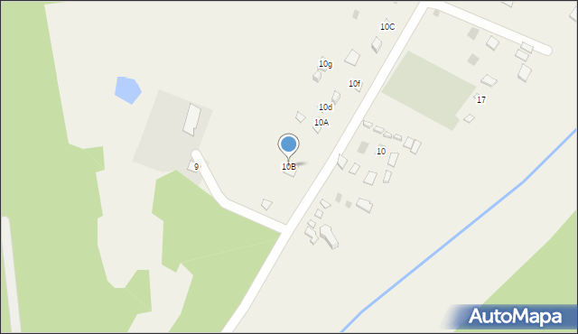 Rajskie, Rajskie, 10B, mapa Rajskie