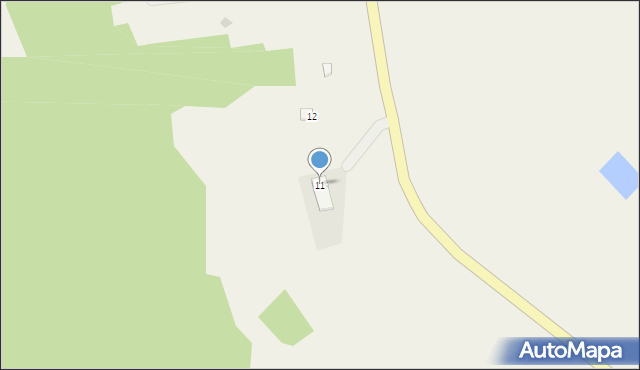 Rajskie, Rajskie, 11, mapa Rajskie