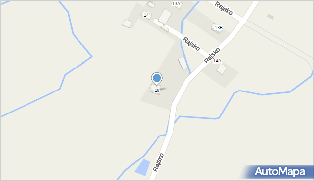 Rajsko, Rajsko, 16, mapa Rajsko