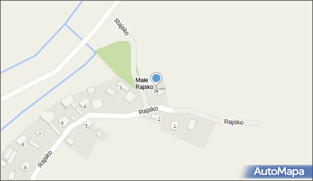 Rajsko, Rajsko, 3a, mapa Rajsko