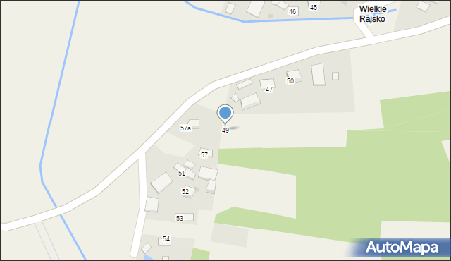 Rajsko, Rajsko, 49, mapa Rajsko