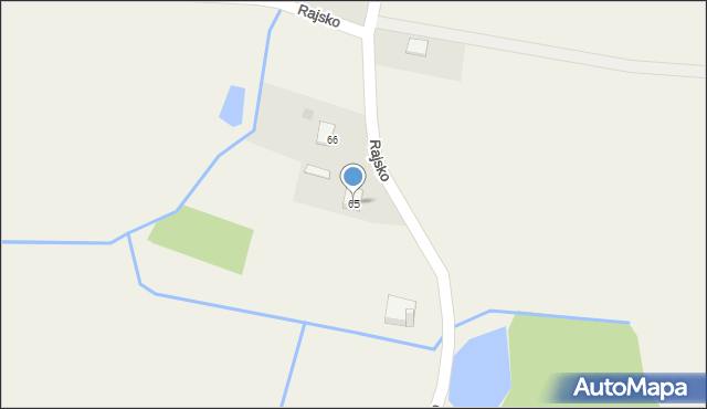 Rajsko, Rajsko, 65, mapa Rajsko
