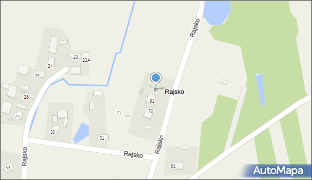 Rajsko, Rajsko, 90, mapa Rajsko
