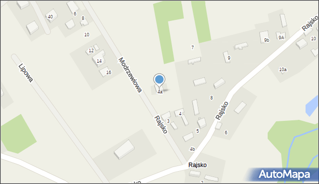 Rajsko, Rajsko, 4a, mapa Rajsko