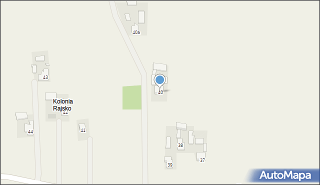 Rajsko, Rajsko, 40, mapa Rajsko
