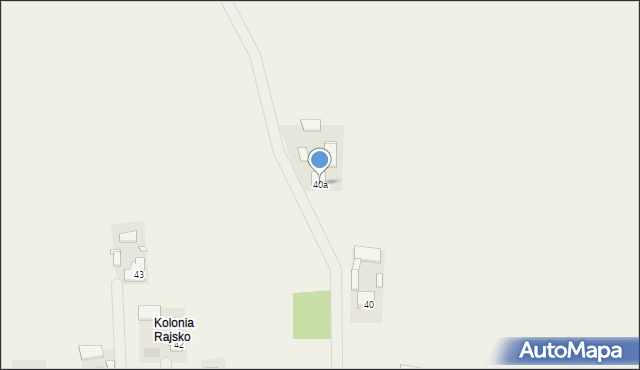 Rajsko, Rajsko, 40a, mapa Rajsko