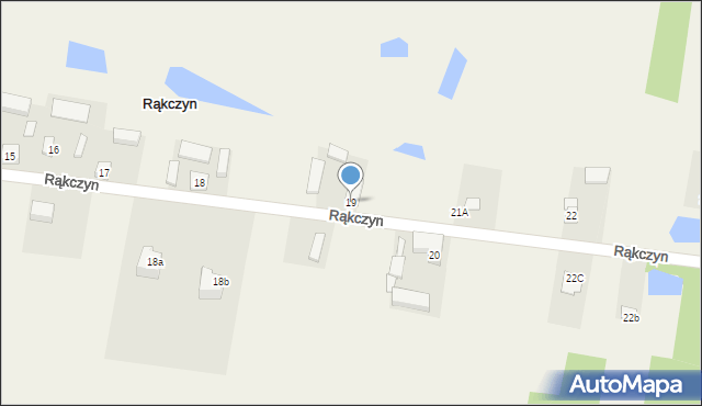 Rąkczyn, Rąkczyn, 19, mapa Rąkczyn