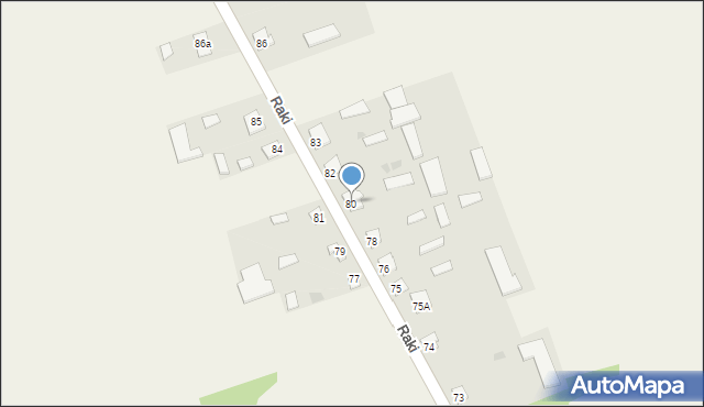 Raki, Raki, 80, mapa Raki