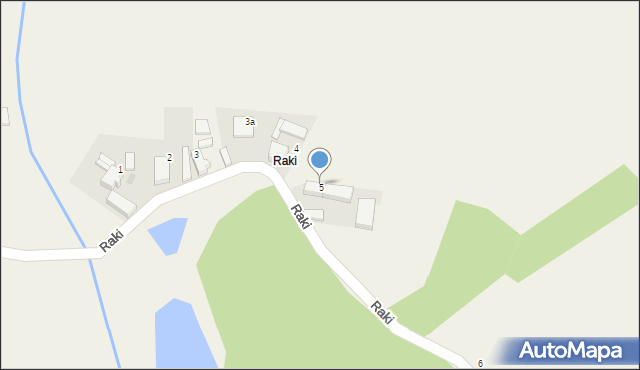 Raki, Raki, 5, mapa Raki