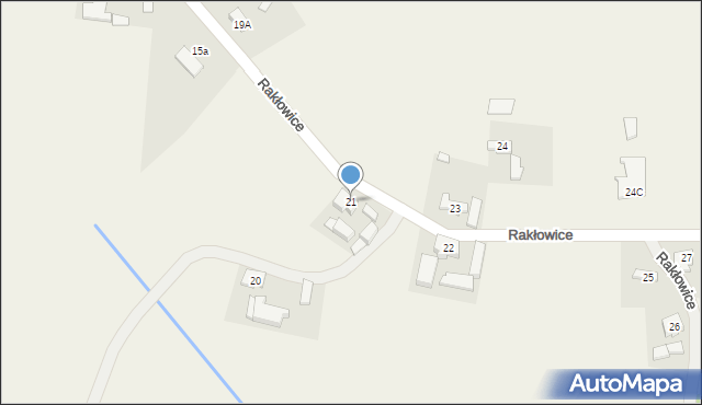 Rakłowice, Rakłowice, 21, mapa Rakłowice