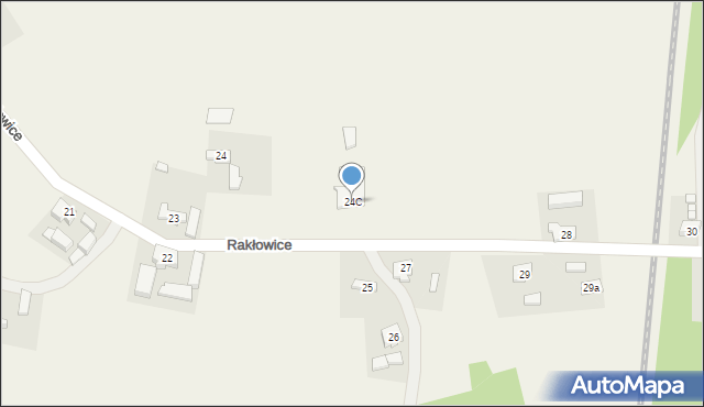 Rakłowice, Rakłowice, 24C, mapa Rakłowice