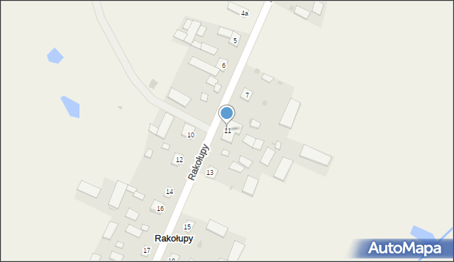 Rakołupy, Rakołupy, 11, mapa Rakołupy