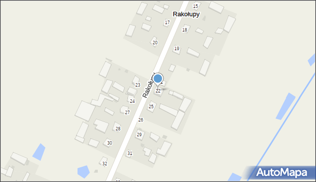 Rakołupy, Rakołupy, 22, mapa Rakołupy