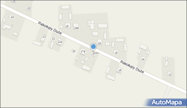Rakołupy Duże, Rakołupy Duże, 17, mapa Rakołupy Duże