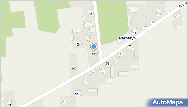 Rakoszyn, Rakoszyn, 56A, mapa Rakoszyn