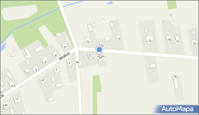 Raków, Raków, 71a, mapa Raków