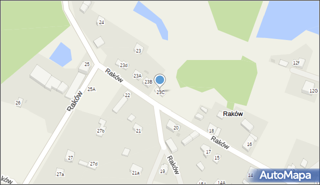 Raków, Raków, 23C, mapa Raków