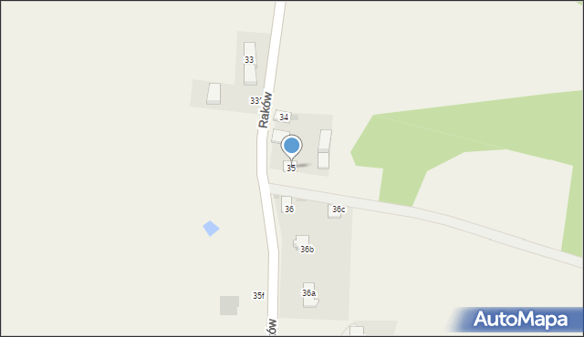 Raków, Raków, 35, mapa Raków