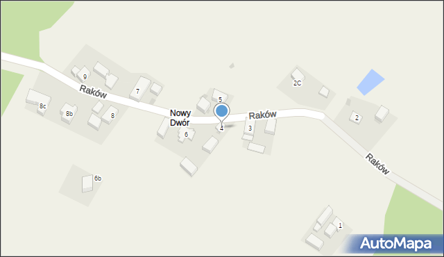 Raków, Raków, 4, mapa Raków