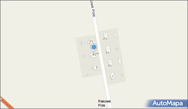 Rakowe Pole, Rakowe Pole, 4/1, mapa Rakowe Pole