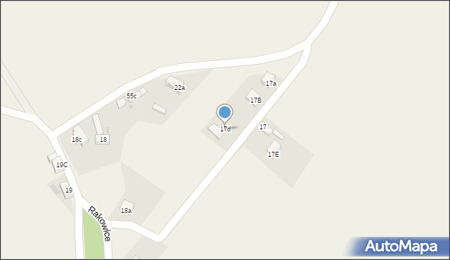 Rakowice, Rakowice, 17d, mapa Rakowice