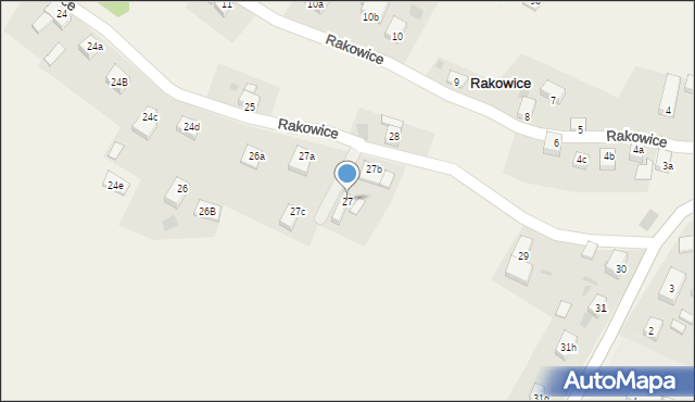 Rakowice, Rakowice, 27, mapa Rakowice