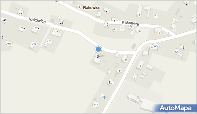 Rakowice, Rakowice, 29, mapa Rakowice