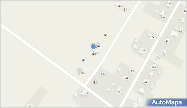 Rakowice, Rakowice, 34d, mapa Rakowice