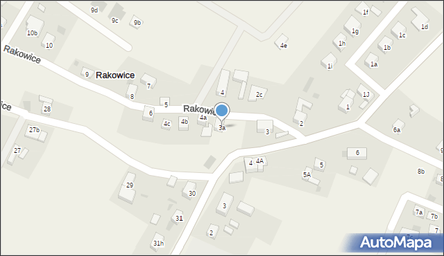 Rakowice, Rakowice, 3a, mapa Rakowice
