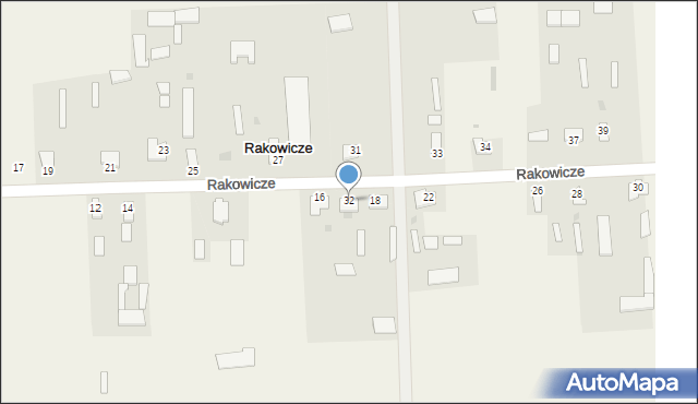 Rakowicze, Rakowicze, 32, mapa Rakowicze