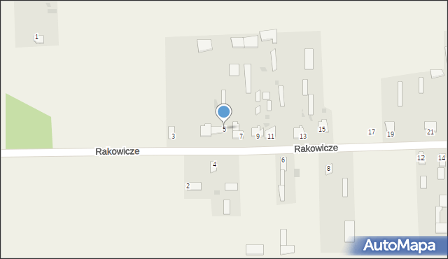 Rakowicze, Rakowicze, 5, mapa Rakowicze