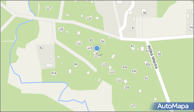 Rakówiec, Rakówiec, 117, mapa Rakówiec