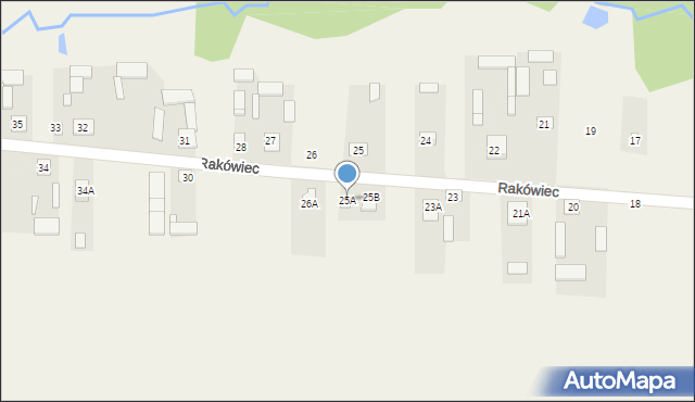 Rakówiec, Rakówiec, 25A, mapa Rakówiec