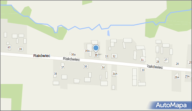 Rakówiec, Rakówiec, 35, mapa Rakówiec