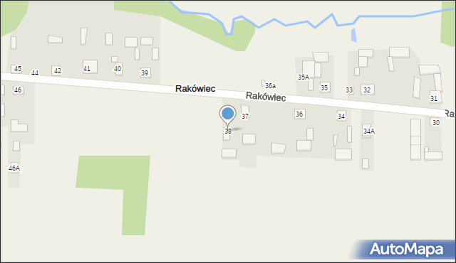 Rakówiec, Rakówiec, 38, mapa Rakówiec