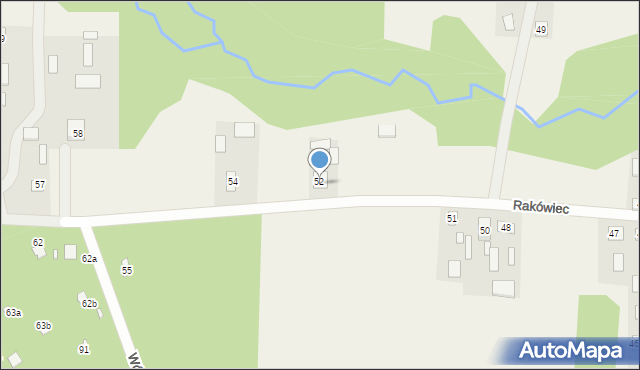 Rakówiec, Rakówiec, 53, mapa Rakówiec