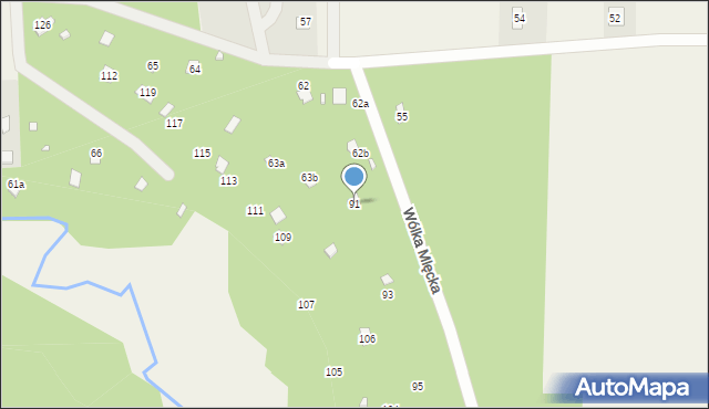 Rakówiec, Rakówiec, 91, mapa Rakówiec