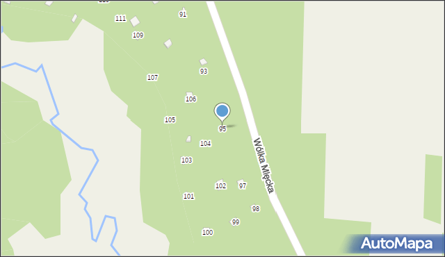 Rakówiec, Rakówiec, 95, mapa Rakówiec