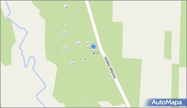 Rakówiec, Rakówiec, 98, mapa Rakówiec