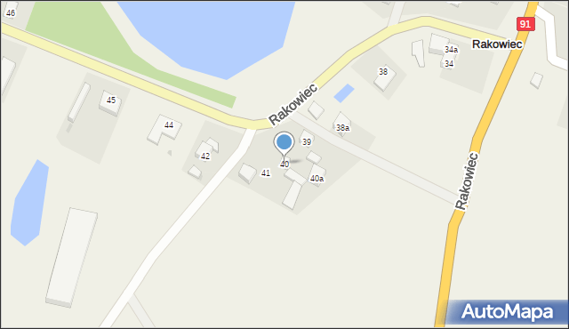 Rakowiec, Rakowiec, 40, mapa Rakowiec