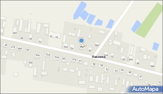 Rakówka, Rakówka, 56a, mapa Rakówka