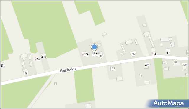 Rakówka, Rakówka, 42B, mapa Rakówka