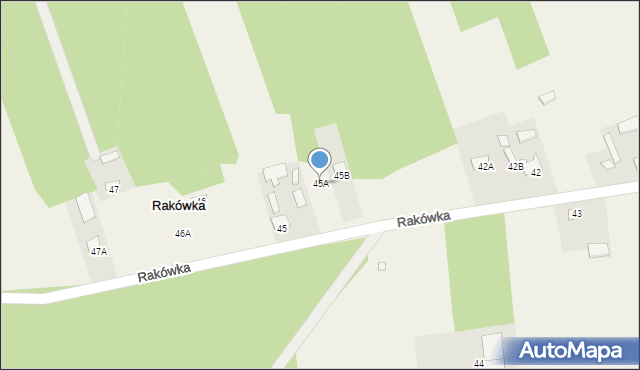 Rakówka, Rakówka, 45A, mapa Rakówka