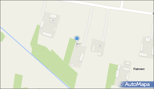 Rakowo, Rakowo, 10, mapa Rakowo