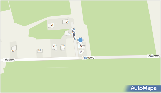 Rakowo, Rakowo, 15A, mapa Rakowo
