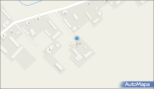Rakowo Piskie, Rakowo Piskie, 11, mapa Rakowo Piskie