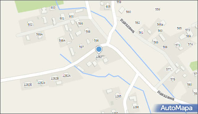 Rakszawa, Rakszawa, 1282, mapa Rakszawa