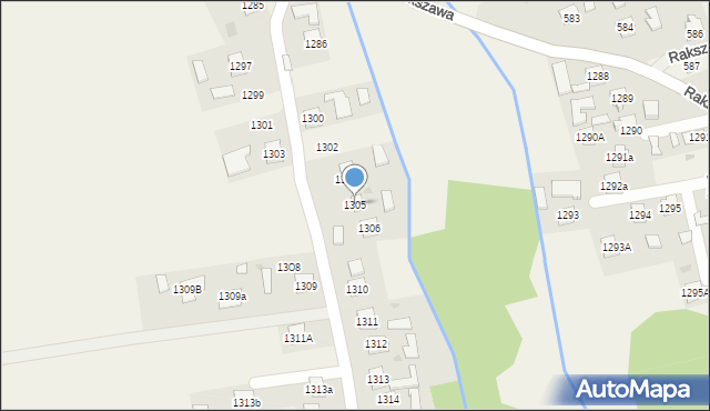 Rakszawa, Rakszawa, 1305, mapa Rakszawa